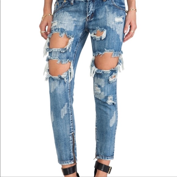 ONE Teaspoon Trashed Free Birds SIZE 26 - Picture 2 of 16